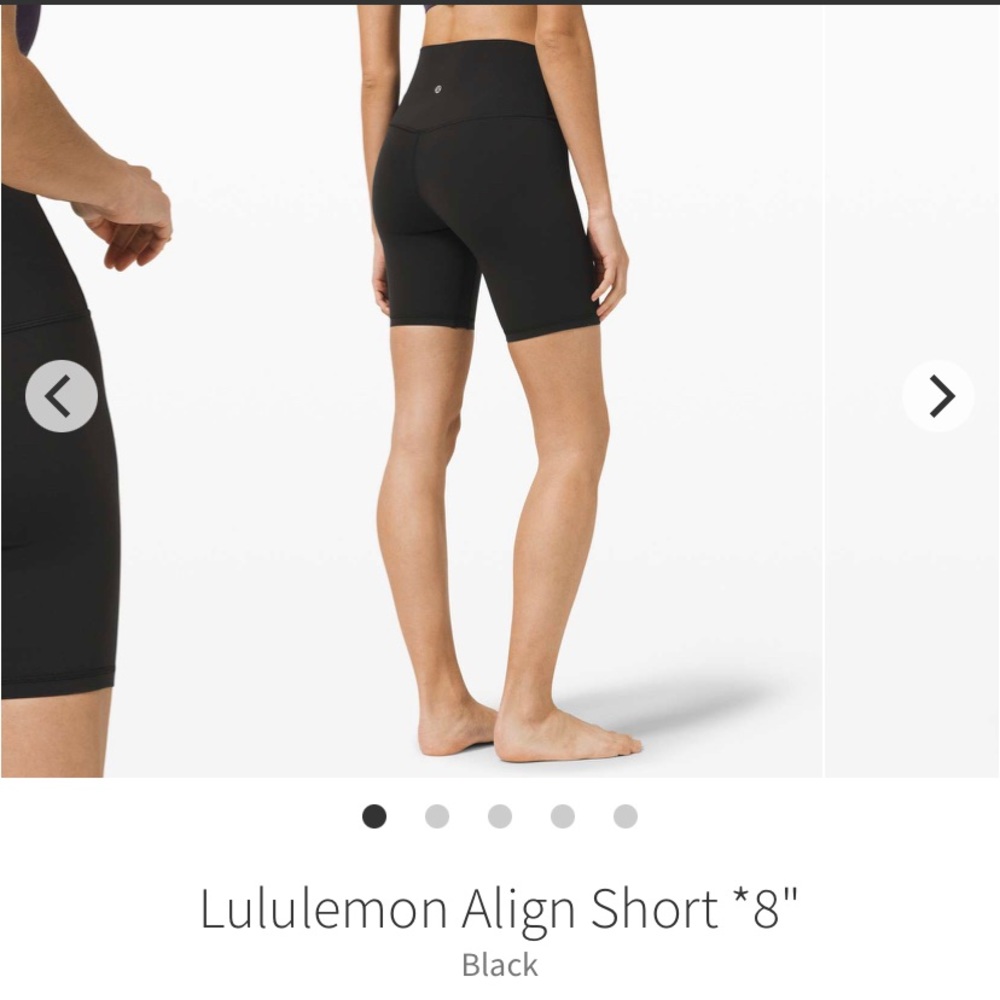Black Lululemon Biker Shorts